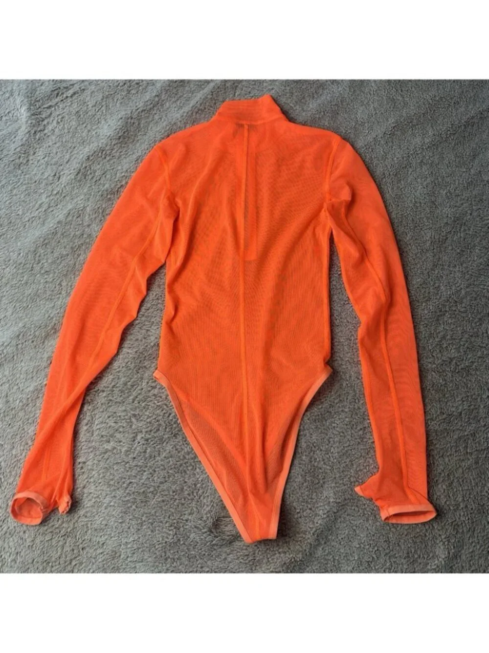 NIKE ICON CLASH MESH WOMEN’S BODYSUIT ORANGE
